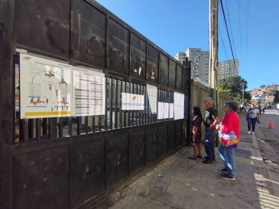 Centro de votación Universidad Simón Rodríguez  nucle de Los Jardines de El Valle, Caracas