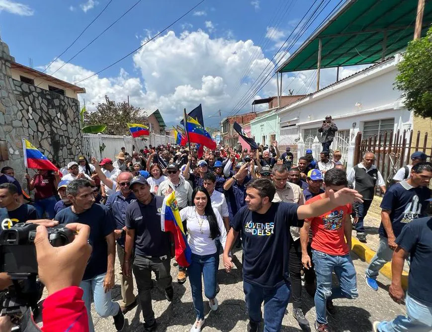 Delsa Solorzano, candidata presidencial del partido Encuentro Ciudadano.