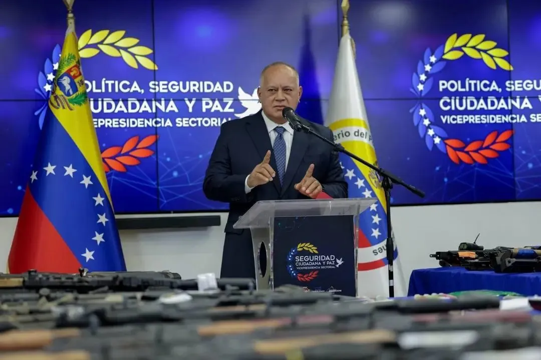 Diosdado Cabello, vicepresidente sectorial de Seguridad y Paz.
